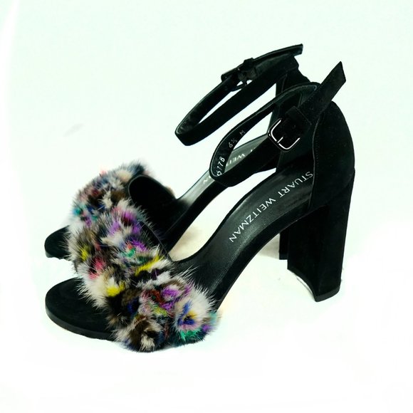 Stuart Weitzman Suede Mink Sandals - Picture 5 of 5